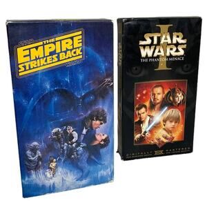 Star Wars VHS Bundle The Phantom Menace and The Empire Strikes Back